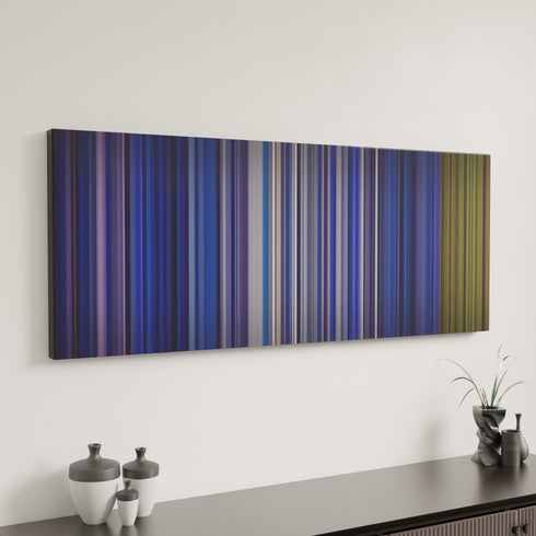 Minimal interior design with Meghan-Trainor-Like-Im-Gonna-Lose-You Frome on the wall