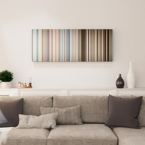 Living room interior with Jonas-Blue-Mama Frome on the wall