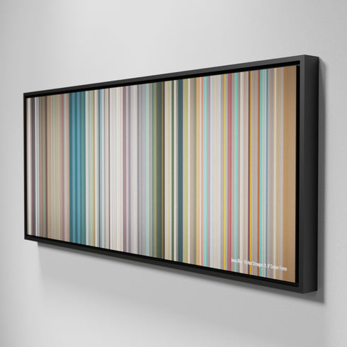 Side view of Framed Buff's of Jonas-Blue-Perfect-Strangers Frome on the wall