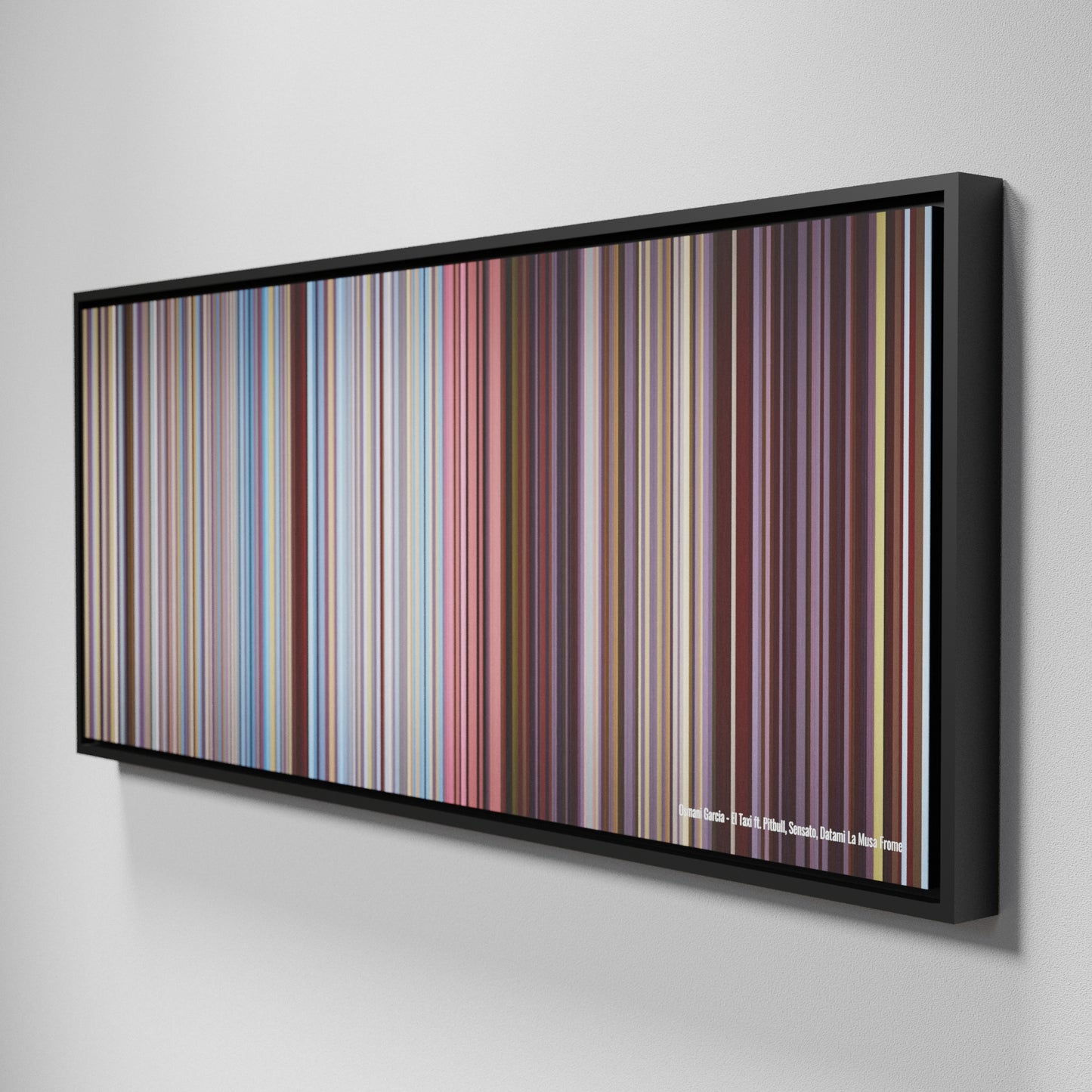 Side view of Framed Buff's of Osmani-Garcia-El-Taxi Frome on the wall