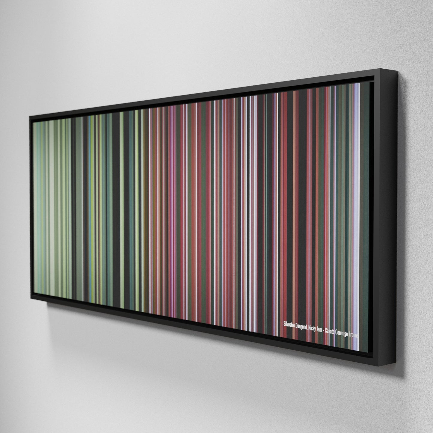 Side view of Framed Buff's of Silvestre-Dangond-Nicky-Jam-Casate-Conmigo Frome on the wall