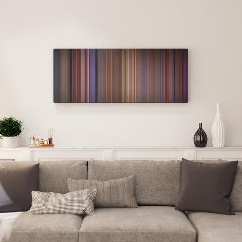 Living room interior with Ariana-Grande-Thank-you-next Frome on the wall