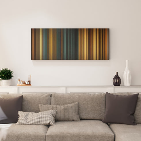 Living room interior with 3-Doors-Down-Here-Without-You Frome on the wall