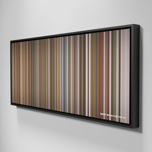 Side view of Framed Buff's of Charlie-Puth-Marvin-Gaye Frome on the wall