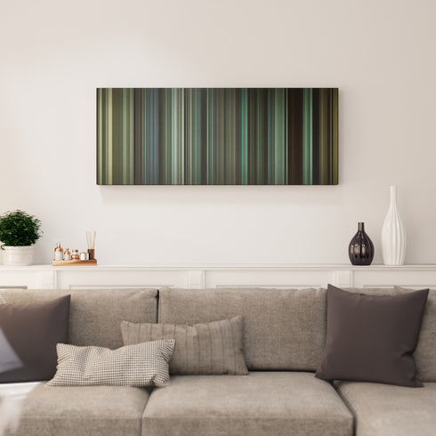 Living room interior with La-Adictiva-En-Peligro-De-Extincion Frome on the wall