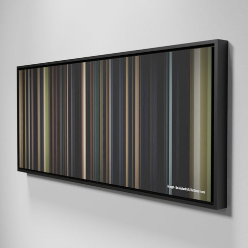 Side view of Framed Buff's of Arcangel-Me-Acostumbre Frome on the wall