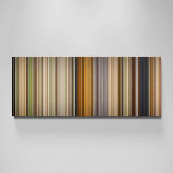 RRR movie canvas wall art - color palette print