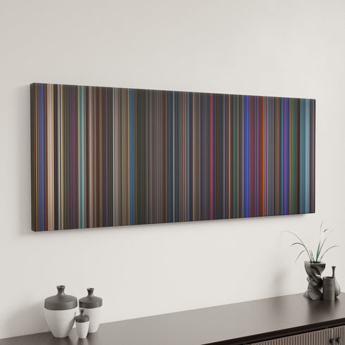 Elvis canvas art in modern interior - movie color palette