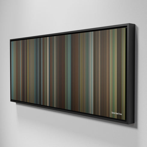 Side view of Framed Buff's of shutter.island Frome on the wall