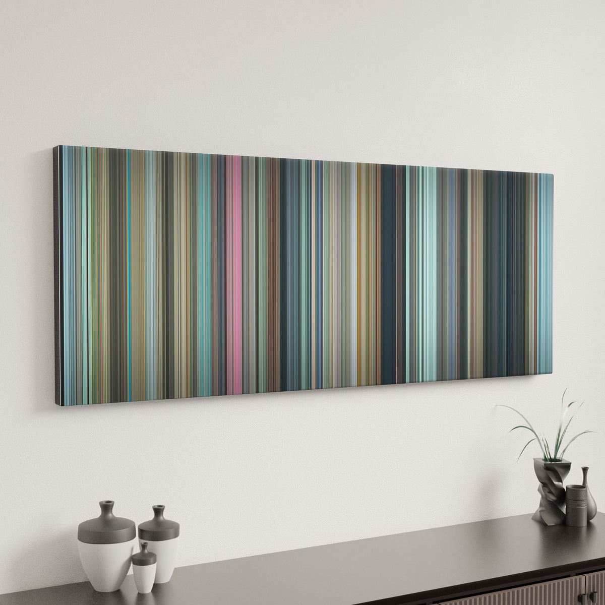 3 Idiots canvas art in modern interior - movie color palette