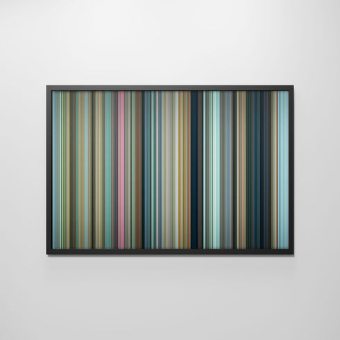 Front view of 3.idiots Frome framed poster on the wall