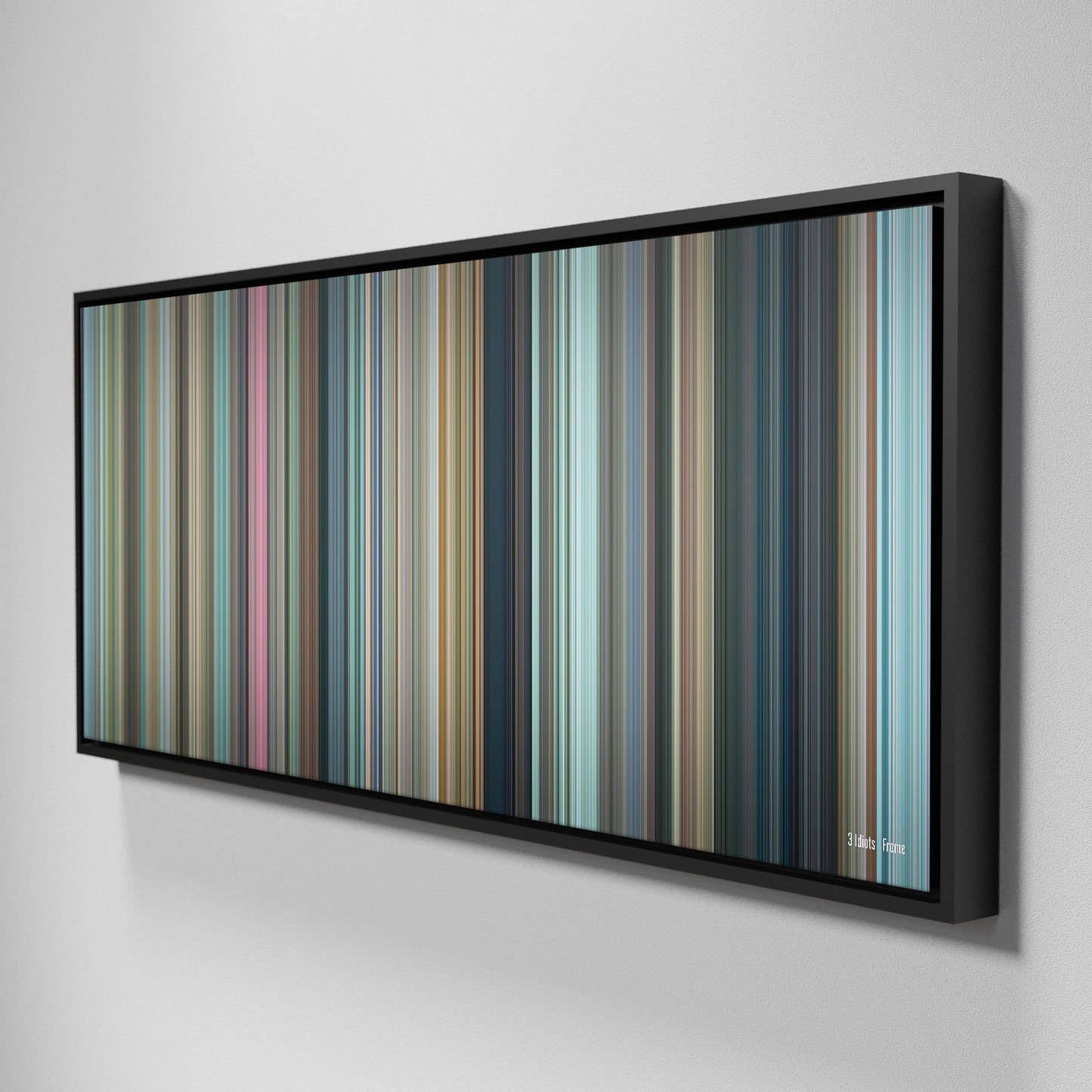 Side view of Framed Buff's of 3.idiots Frome on the wall