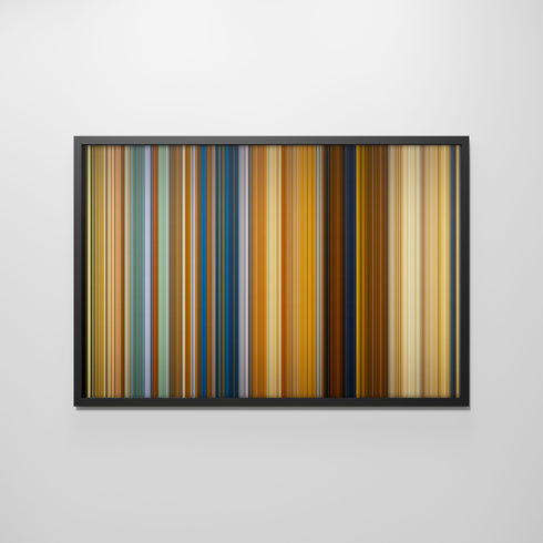 Front view of bahubali.2 Frome framed poster on the wall