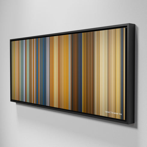 Side view of Framed Buff's of bahubali.2 Frome on the wall