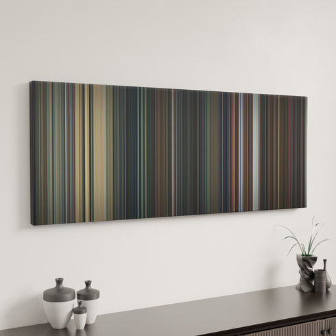 Everything Everywhere All at Once canvas art in modern interior - movie color palette