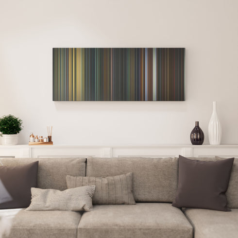 Living room interior with everything.everywhere.all.at.once Frome on the wall