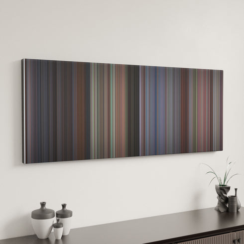 Jab We Met canvas art in modern interior - movie color palette