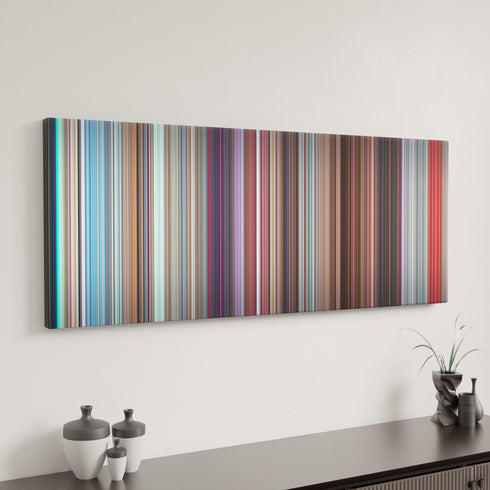 Minions canvas art in modern interior - movie color palette