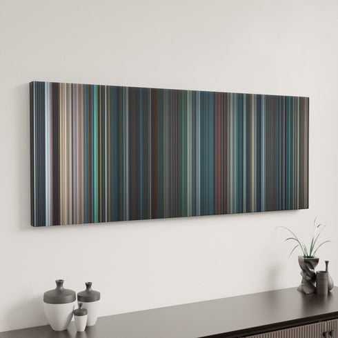 No Time To Die canvas art in modern interior - movie color palette