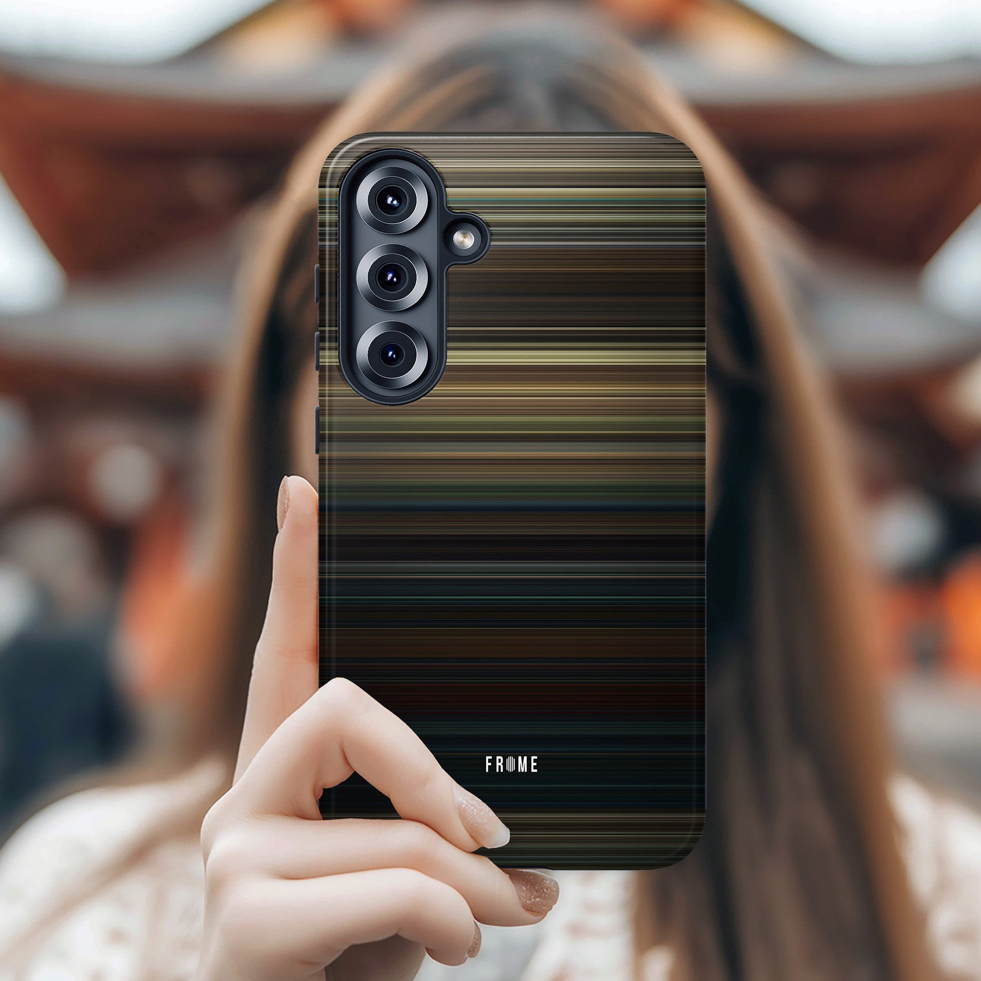 Glossy phone case for a quiet place