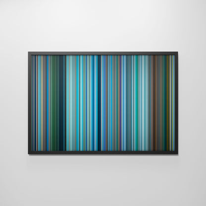 Front view of avatar.the.way.of.water Frome framed poster on the wall