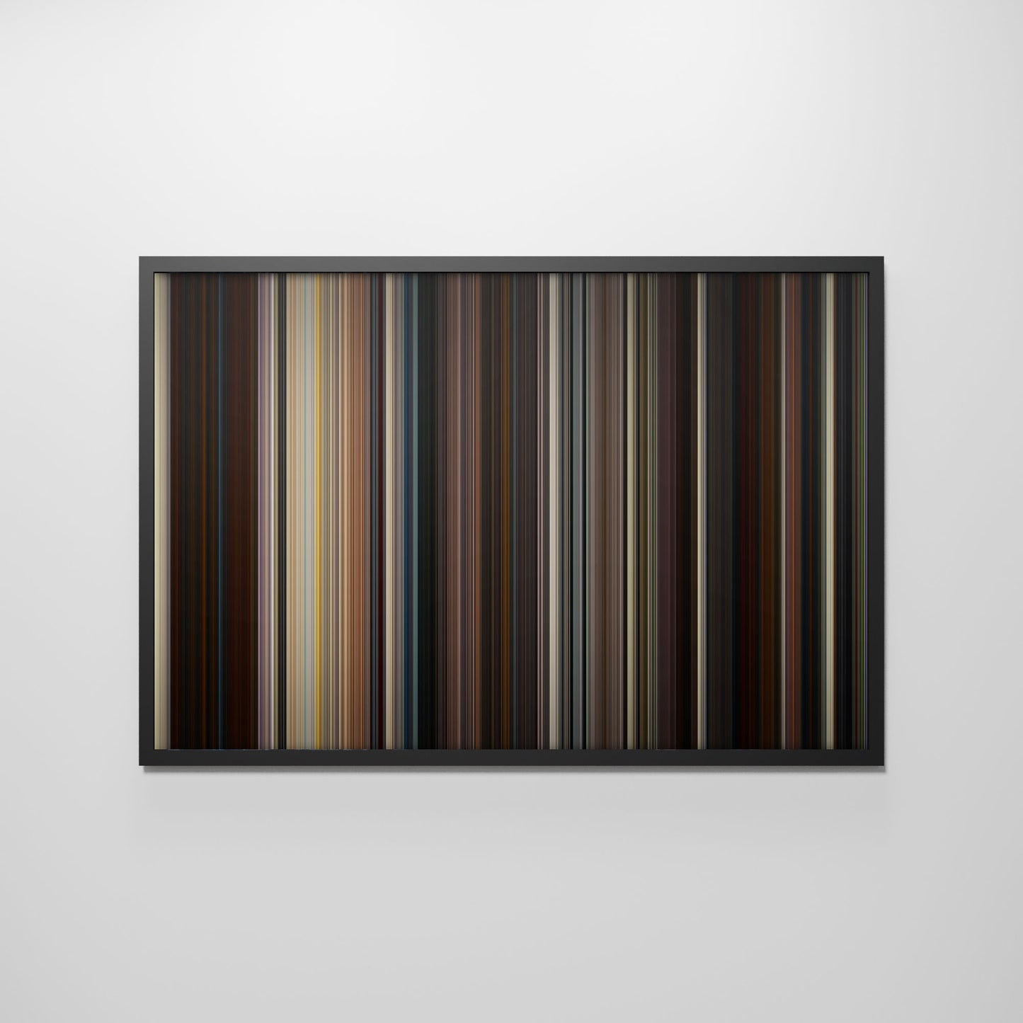 Front view of babylon Frome framed poster on the wall