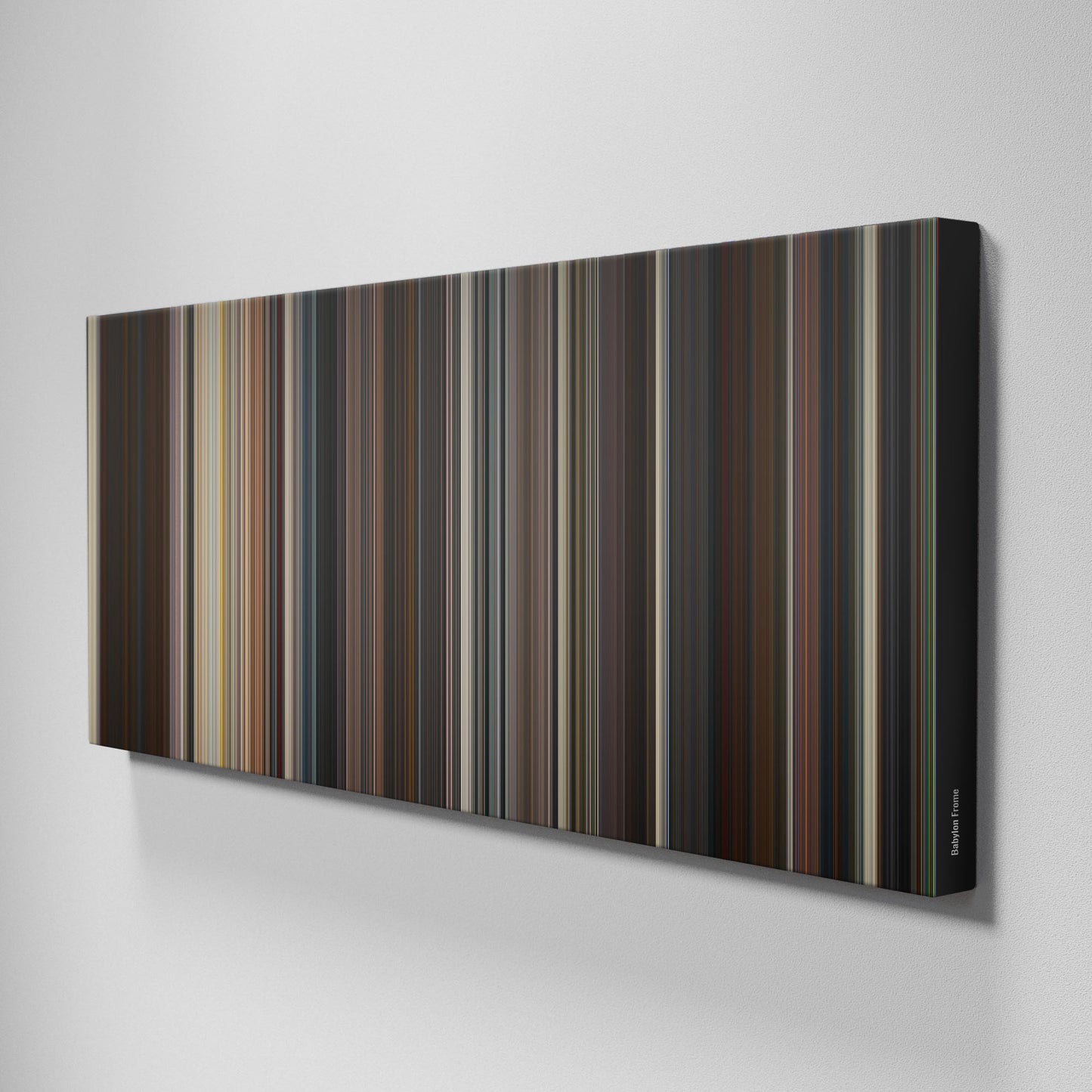 Side view of Buff's of babylon Frome on the wall