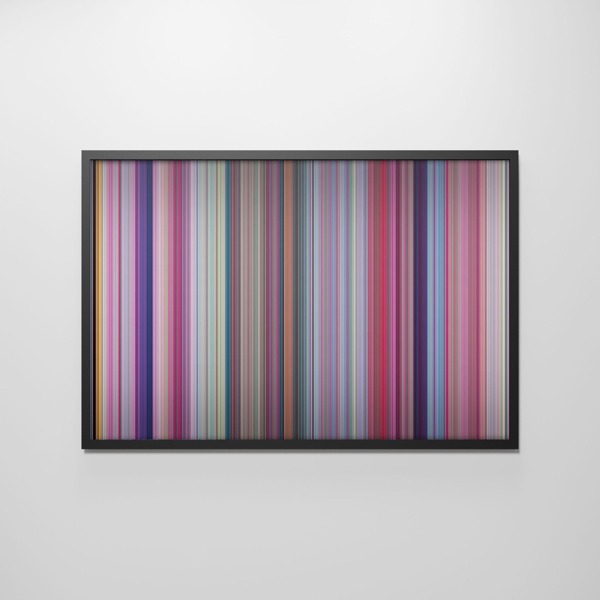 Front view of barbie Frome framed poster on the wall