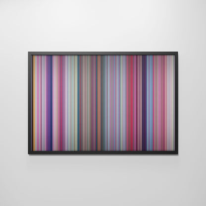 Front view of barbie Frome framed poster on the wall