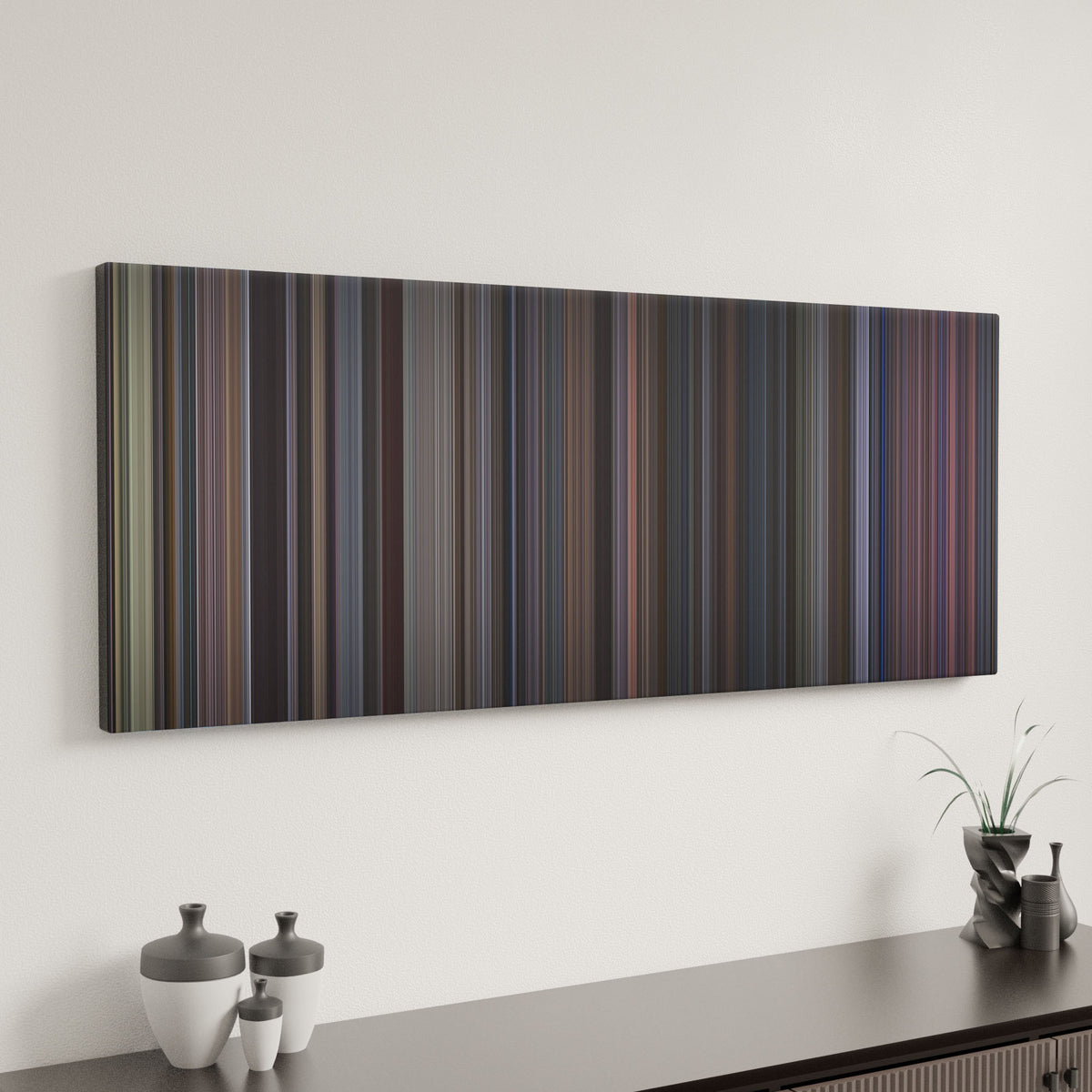 Creed canvas art in modern interior - movie color palette