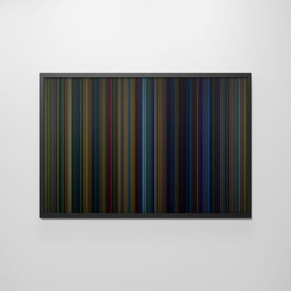 Front view of godzilla.vs.kong Frome framed poster on the wall