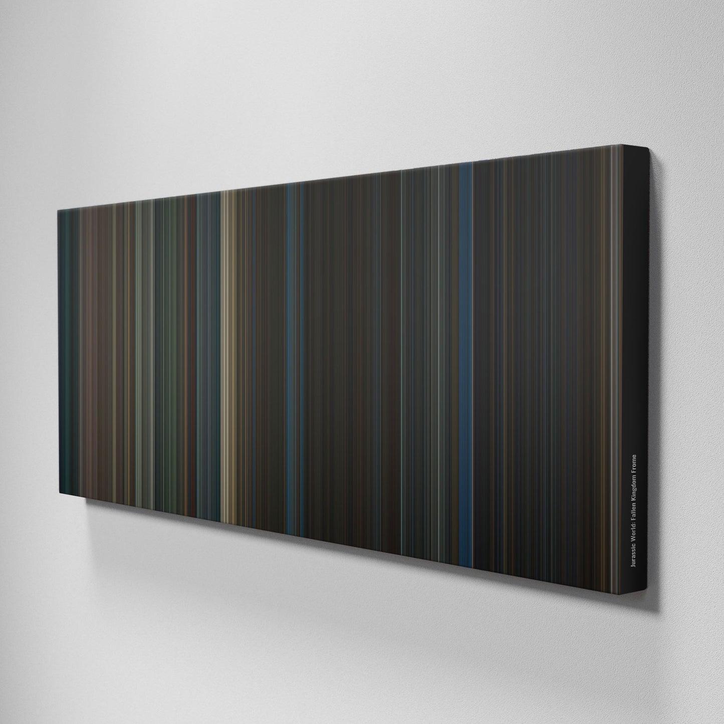 Side view of Buff's of jurassic.world.fallen.kingdom Frome on the wall