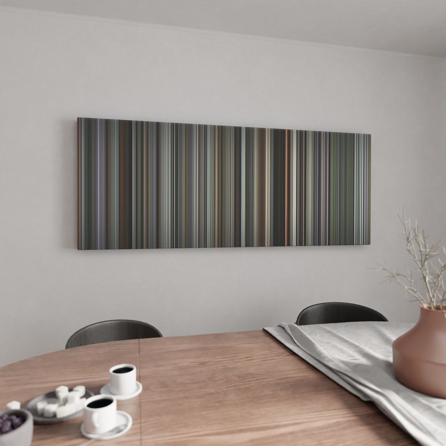 Kitchen with oppenheimer Frome on the wall