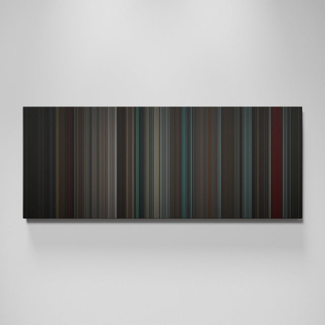 Stranger Things: Chapter Four: The Body movie canvas wall art - color palette print