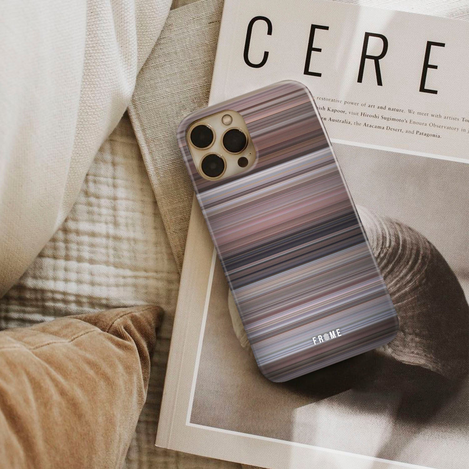 weekend.at.bernie's Frome phone case next to interior items