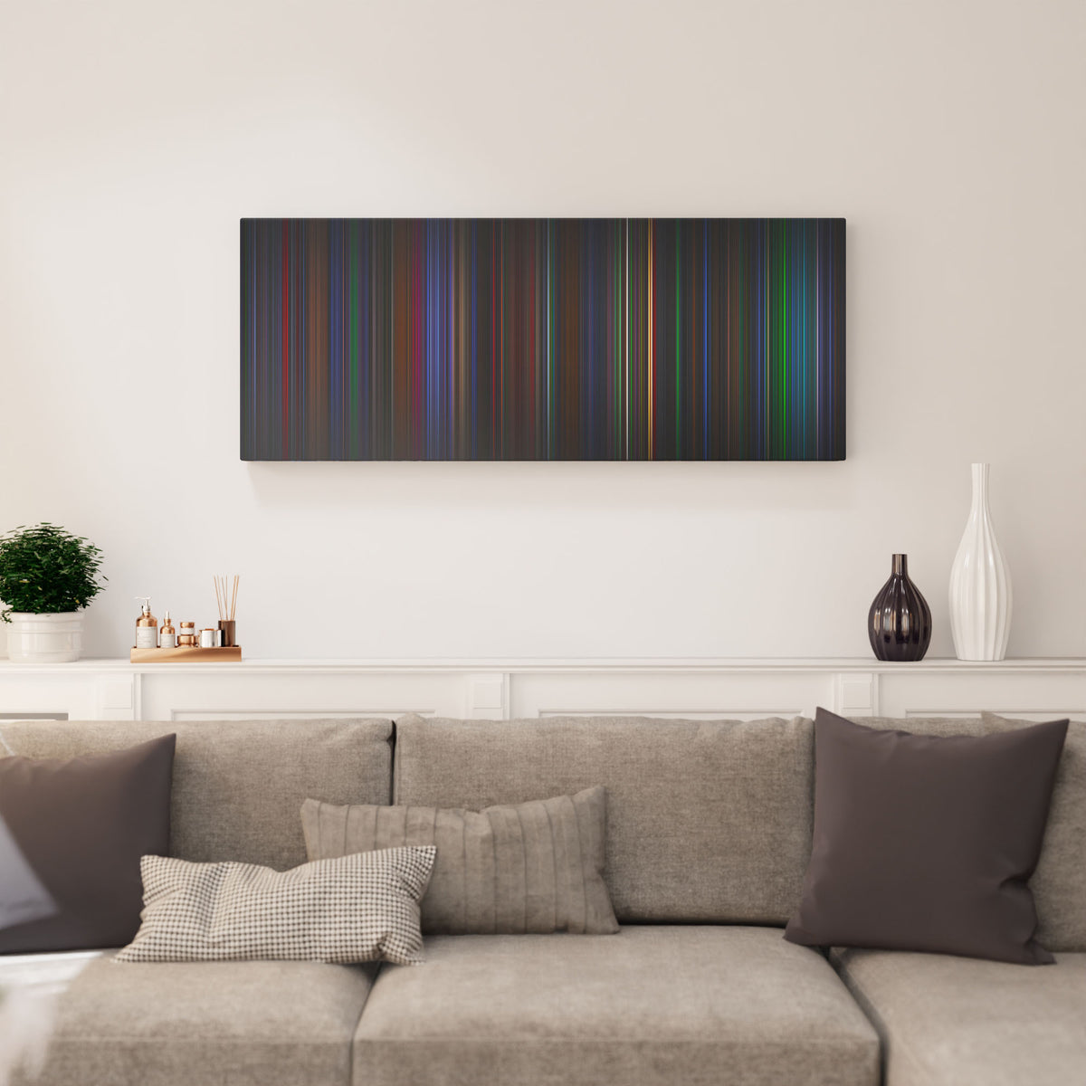 Batman Forever canvas print in living room - film wall decor
