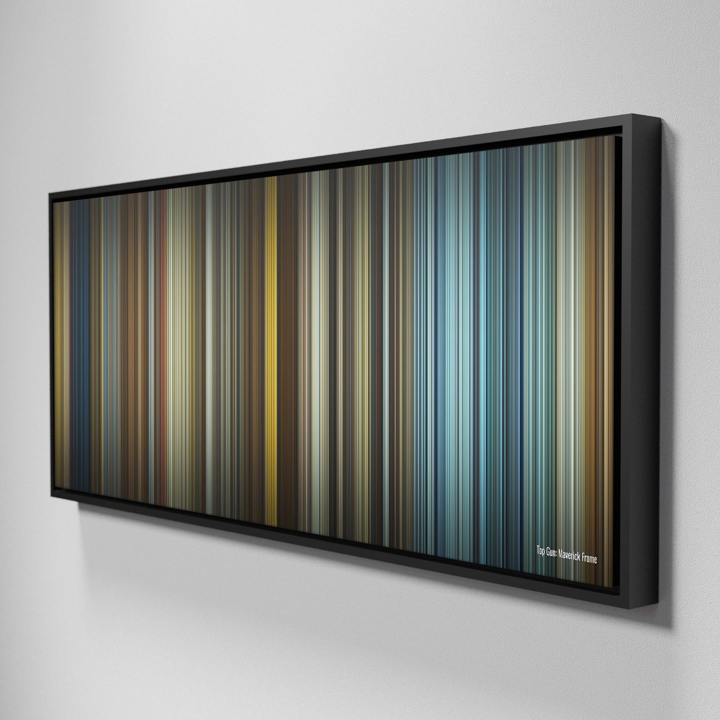 Side view of Framed Buff's of top_gun_maverick Frome on the wall