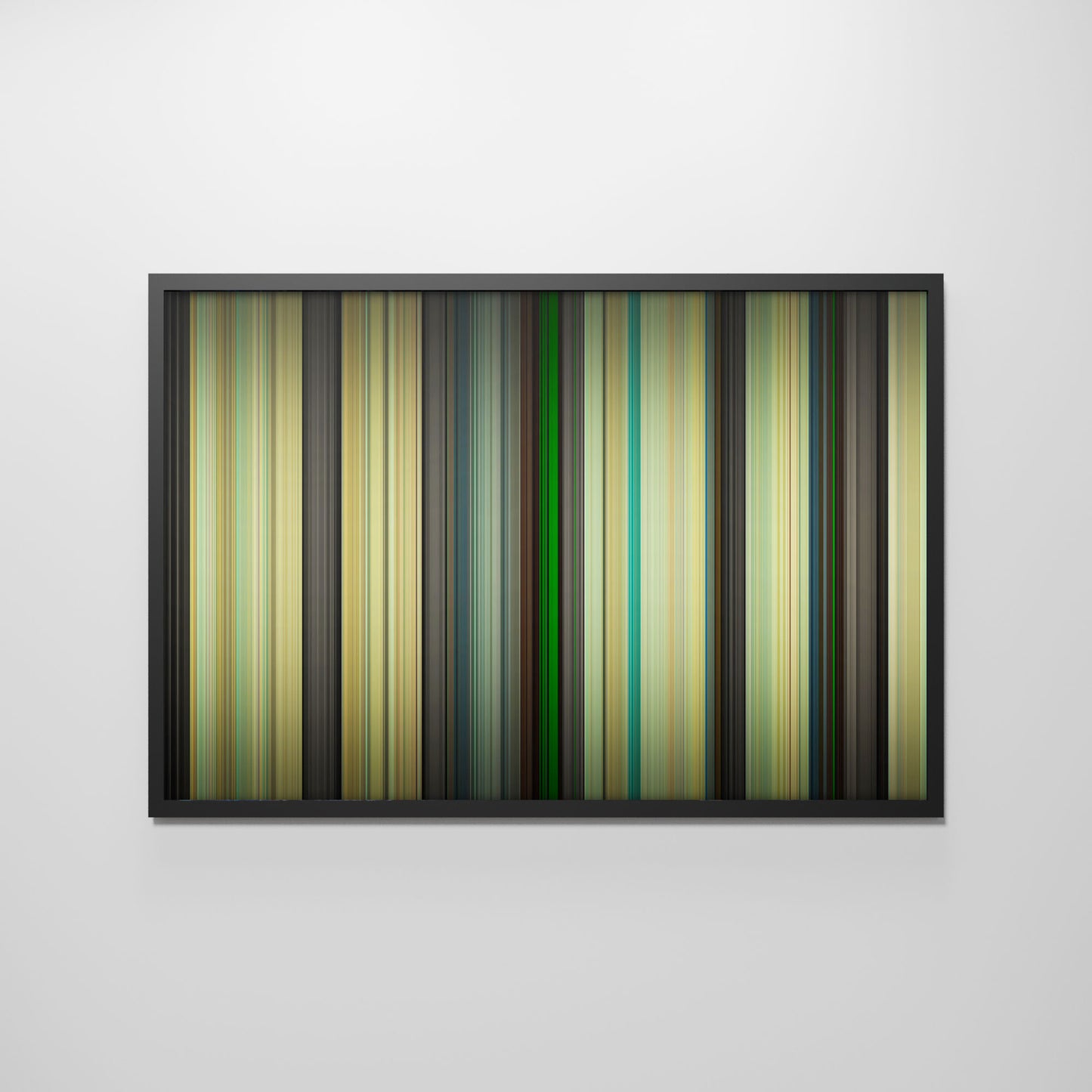 Front view of asteroid_city Frome framed poster on the wall