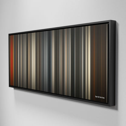 Side view of Framed Buff's of dune_part_two Frome on the wall