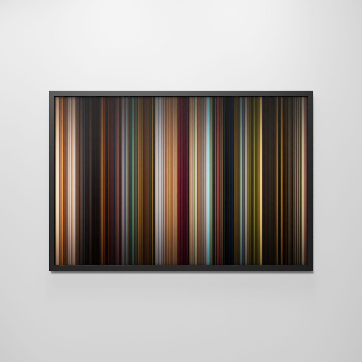 Front view of the_croods Frome framed poster on the wall