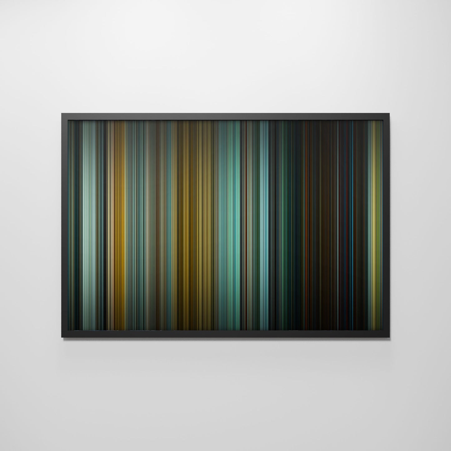 Front view of jurassic_world_dominion Frome framed poster on the wall