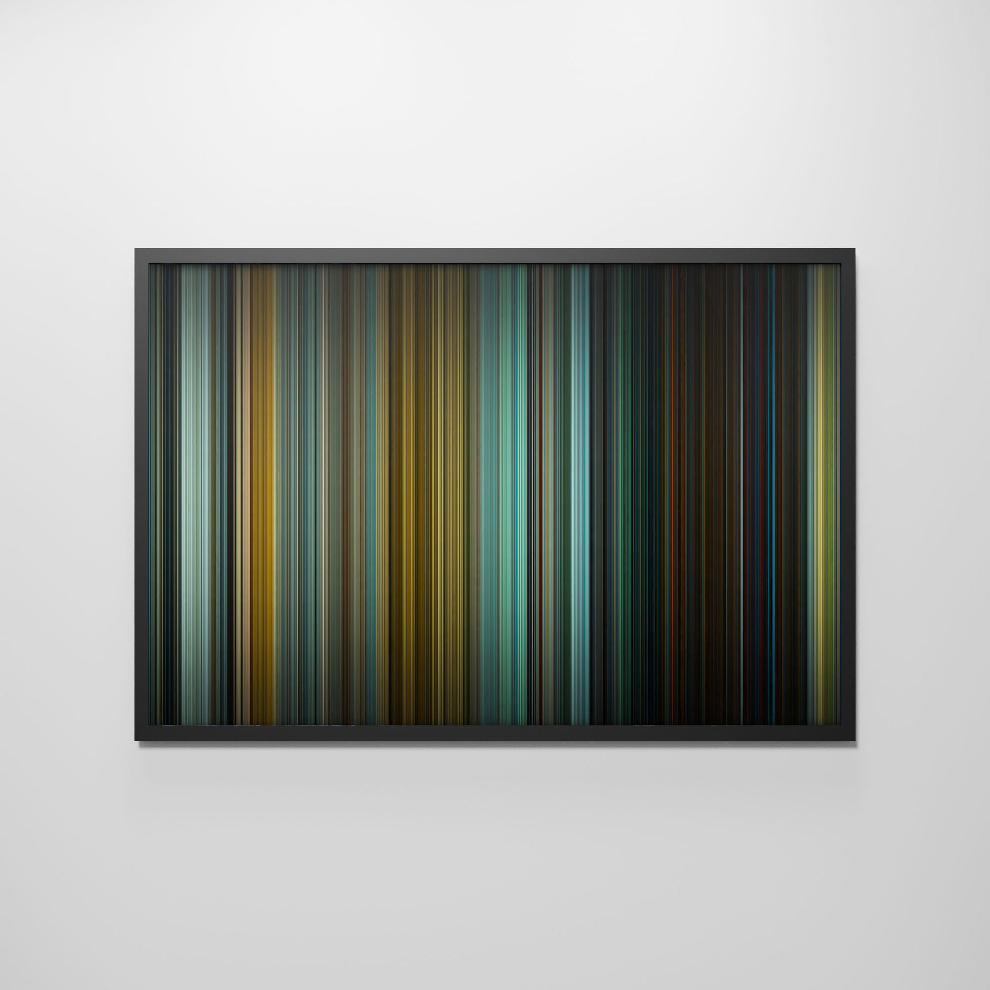 Front view of jurassic_world_dominion Frome framed poster on the wall