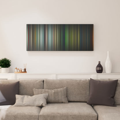 Living room interior with jurassic_world_rebirth Frome on the wall