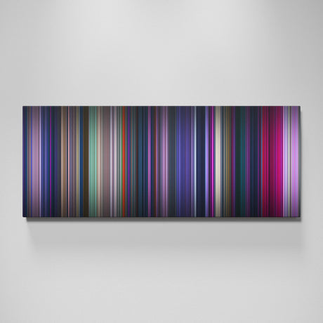 KPop Demon Hunters movie canvas wall art - color palette print