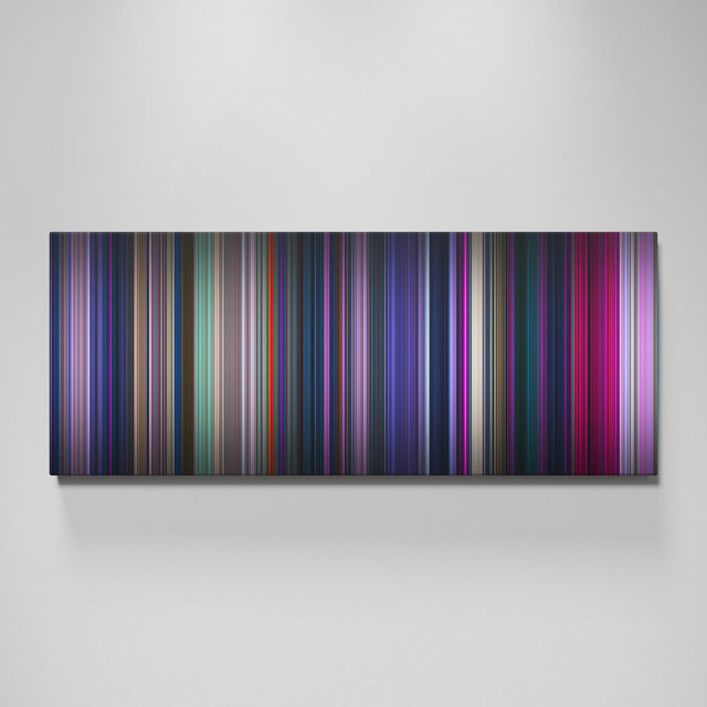 KPop Demon Hunters movie canvas wall art - color palette print