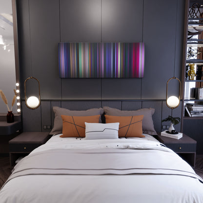 Bedroom interior with kpop_demon_hunters Frome on the wall