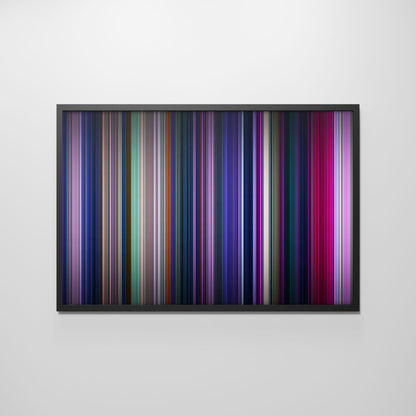 Front view of kpop_demon_hunters Frome framed poster on the wall