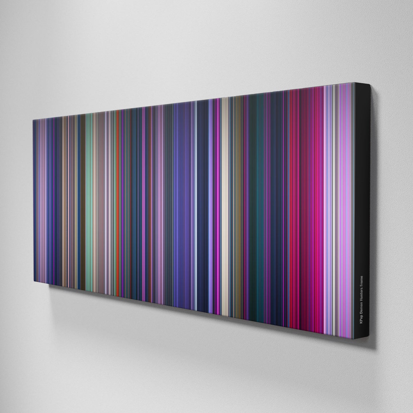 Side view of Buff's of kpop_demon_hunters Frome on the wall