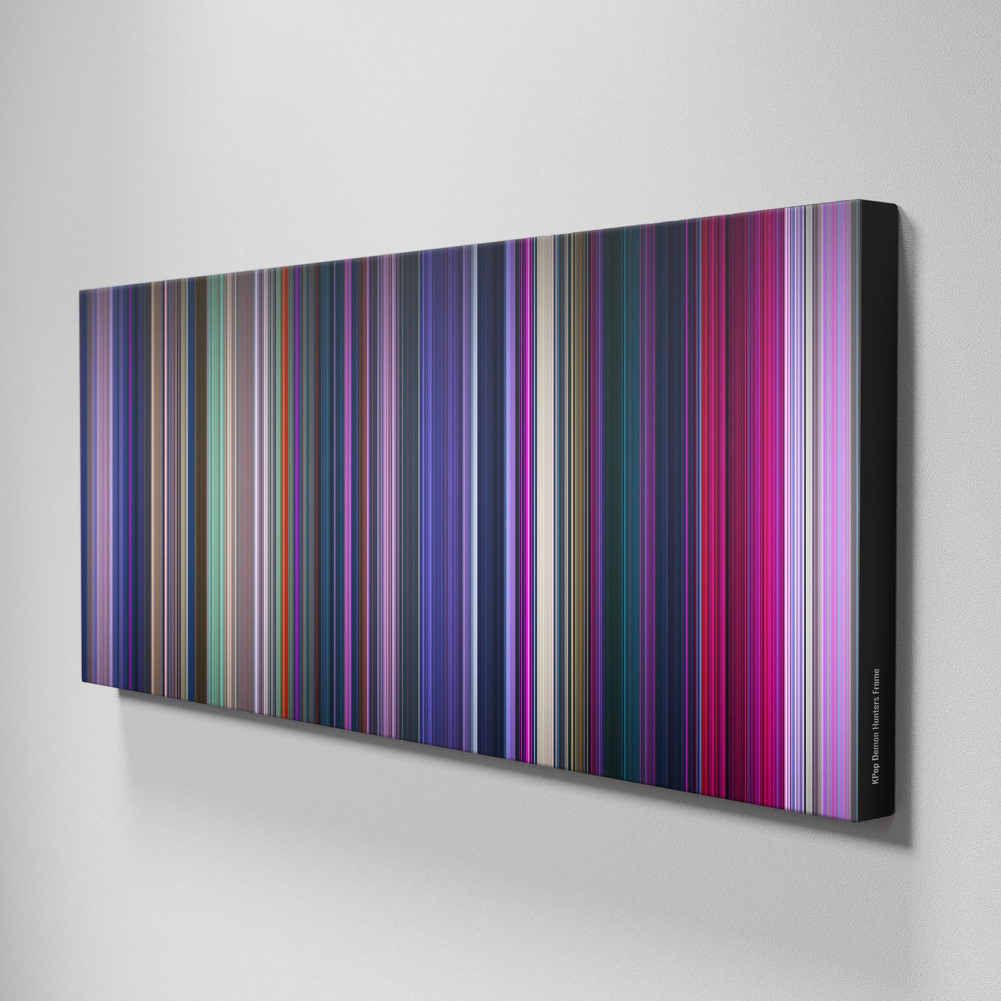 Side view of Buff's of kpop_demon_hunters Frome on the wall