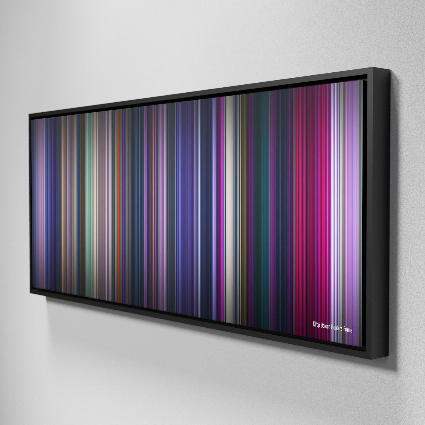 Side view of Framed Buff's of kpop_demon_hunters Frome on the wall